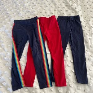 3 pairs of Primary leggings. Size 6
